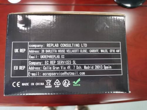 Image of product box showing UK and EU representative details