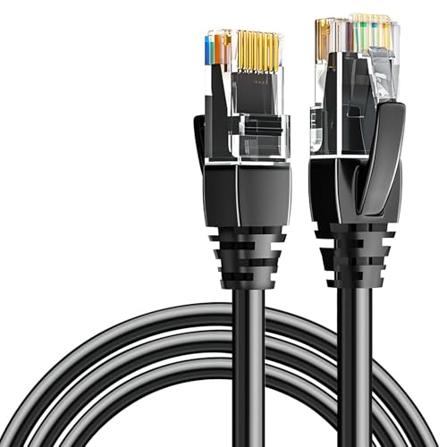 Cat 6 Ethernet Cable 5 M Black High Speed Gigabit Cat6 Network Cord RJ45 10Gbps 250Mhz/s Internet Lan Wire Lead Patch Cable for Router Modem Smart TV PC Switches Laptop Gaming Xbox UTP CCA, Black - Image 7