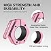 Forcefree+ Barbell Clips (Pair), Barbell Clamps, Quick Release Olympic Barbell Clamps with Anti Slip TPR Grip, Barbell Collars for Secure Weightlifting & Powerlifting (Non Magnetic, Pink)