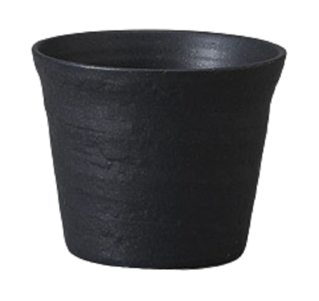 Yamashita Kogei 741632701 Shochu Cup, Ancient Glaze Lock Glass, Black, 3.6 x 3.0 inches (9.3 x 7.6 cm), Approx. 9.7 fl oz (270 cc)
