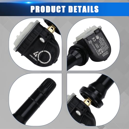 4 Stück Reifendrucksensor Astra K, kompatibel mit Opel Adam Astra J Corsa D RDKS Corsa E Insignia B Meriva B Zafira C Vauxhall Astra MK VIl 7 Cadillac XT4 Chevrolet Equinox 13506028