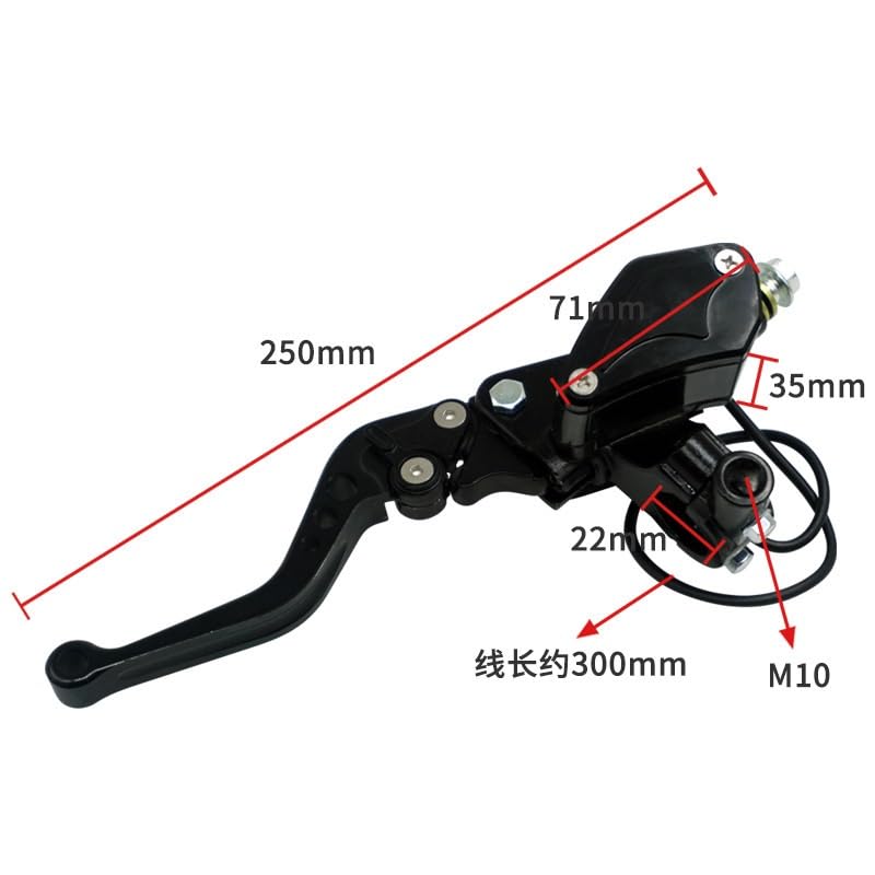 Accesorios De Moto Arce | Freno de hoja Bomba superior Embrague Bomba de freno hidráulico Conjunto Manillar for vehículo todoterreno Universal