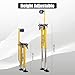 TBAPFS Drywall Stilts 24-40 Inch Height Adjustable Lifts Aluminum Tool for Painting Finishing Pruning Branches Cleaning - Yellow (24