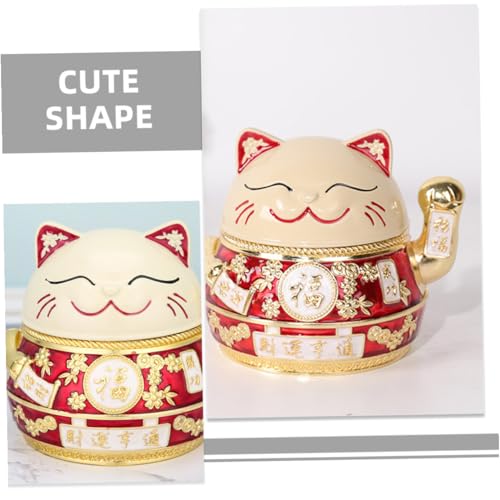 Cendrier chat en aluminium anti-odeur avec couvercle de table