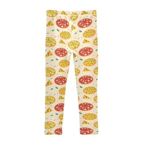 ZZKKO Girls Leggings Pizza Toddler Girls Clothes Leggings for Girls Toddler Girls Leggings 3-4T2