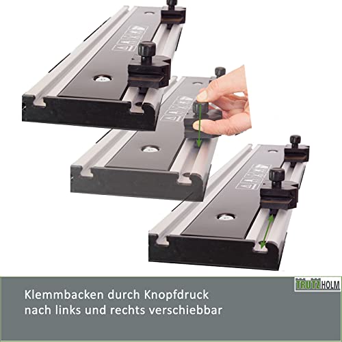 TRUTZHOLM Alu Werkbank klappbar höhenverstellbar Werktisch Spanntisch Arbeitstisch ideal für Werkstatt, Garage, Hobby oder den mobilen Einsatz bis 100 kg belastbar