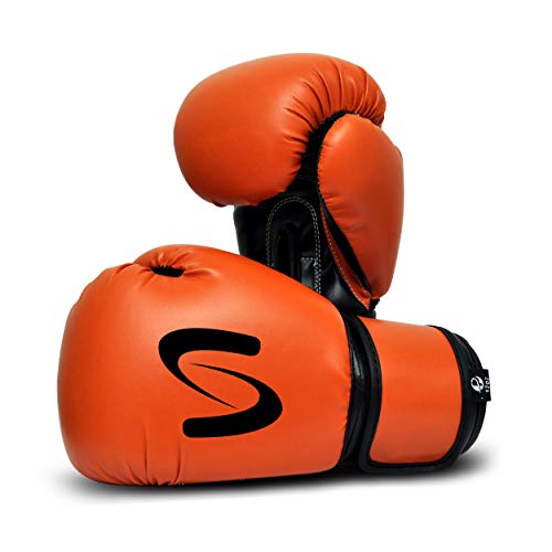 Adults Classic Boxing Gloves - Boxing Mma Muay Thai Training & Bag Work (Orange Black, 12 Oz) #TOP22