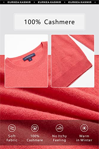 Image of EURKEA Women's Crewneck 100% Cashmere Sweater, Cozy Pullover Winter Top for Women, Gift Ready