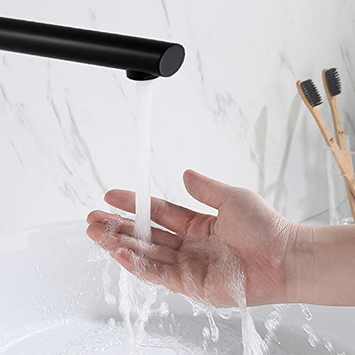 Matte Black Tub Spout Non Diverter For Bathtub Shower Faucet Round Shape Wall Mount 180-Degree Swivel Bath Tub Spout 1/2 Npt #TOP5