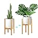 KETIEE Soporte para Plantas, Soporte de Plantas Expandible Retro Soporte para Macetas Estantería de Flores de Madera para Interior y Exterior (Maceta y Planta excluidas)