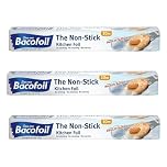 Non-Stick Kitchen Foil |, Tear-Resistant, Easy to Cut | 30cm x 10m, Pack of 3 Rolls (Total 30m)