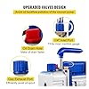 Vacuum Pump 6-10 CFM 1 HP Double Stage Air Conditioning Vacuum Pump 5PA Ultimate Vacuum Refrigerant HVAC Air Tool Air Conditioner Installation and Maintenance Air(10 CFM 1 HP) #4