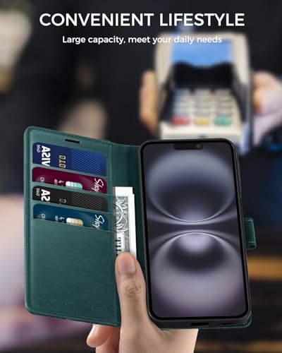 Étui à rabat iPhone 16 béquille intégrée pour visionnage vidéo