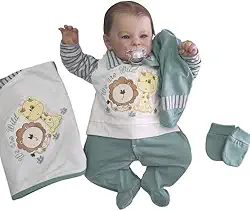 Saída de Maternidade Sonho Meu Malha Safari Verde