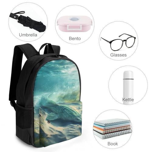 Sturgeon Fish Laptop Backpack for Men Women Fashion Computer Bag Business Travel Daypack4