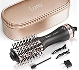 Automatic Dual Voltage Hair Dryer Brush with European Plug,Travel Hair Blow Dryer Brush with Travel Bag,Mini Hair Brush Blow Dryer for Women,Small Hot Air Brush for Kids
