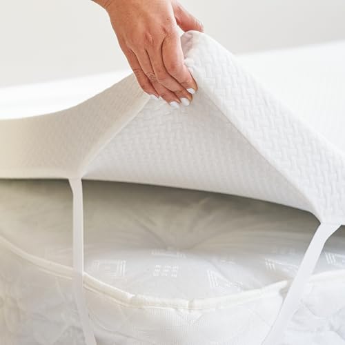 DURAFOAM™ | Cubrecolchón ortopédico de espuma viscoelástica de gel para un mejor sueño | con funda de bambú hipoalergénica | disponible en todos los tamaños del Reino Unido (espuma viscoelástica de 5
