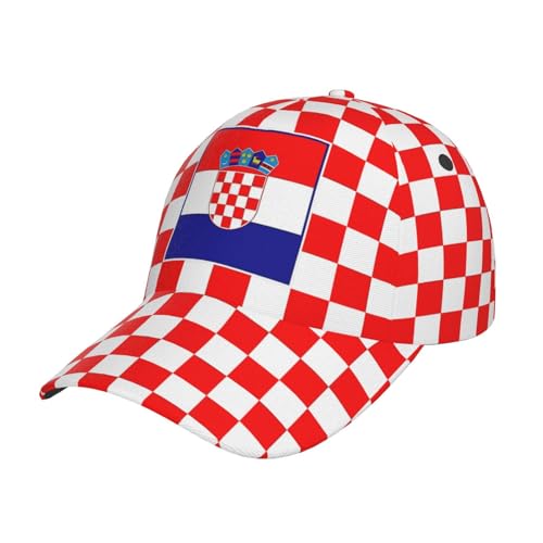 shgwehh Casquette de baseball avec drapeau de la Croatie pour homme et femme - Casquette de camionneur réglable pour course à pied, sport, randonnée, plage, Croatie-C5, taille unique