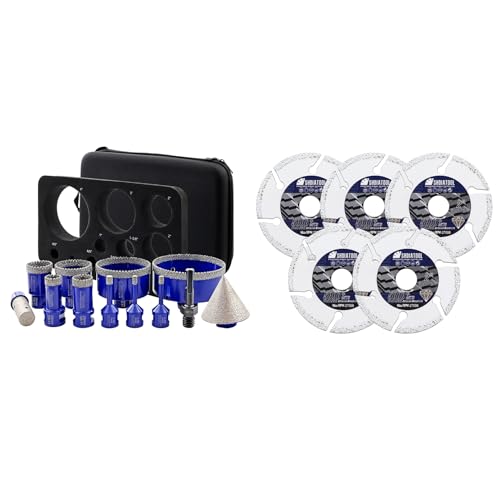 Kit Brocas Corona Diamante 12 Piezas para Cerámica miniatura 1