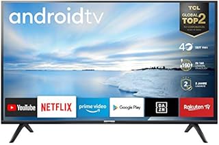 TCL 40ES561 LED Fernseher 100 cm (40 Zoll) Smart TV (Full HD, Triple Tuner, Android TV, Prime Video, HDR, Micro Dimming, Dolby Audio, Google Assistant) schwarz