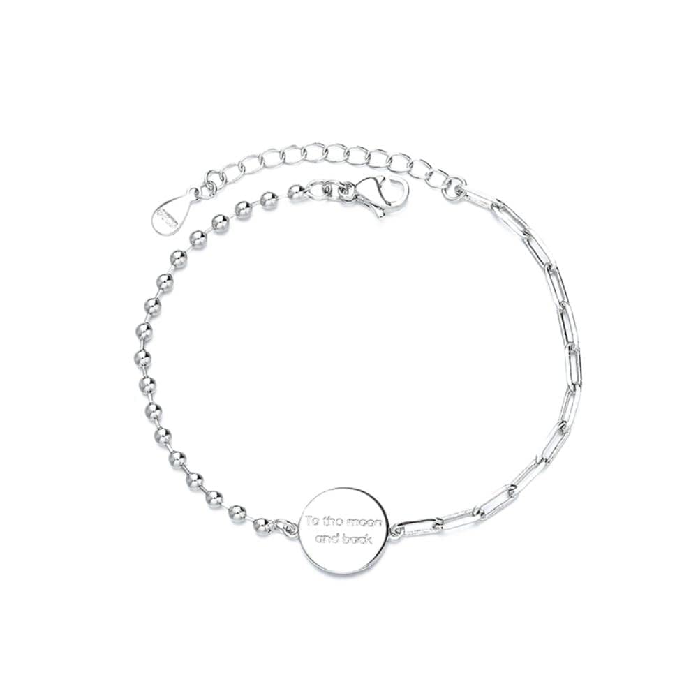 Chaîne irrégulière et carte ronde YDYDTTKD : collier géométrique ajustable - 5