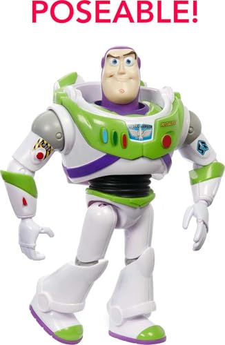 image for Mattel Disney Pixar Toy Story Large Action Figure, Posable Buzz Lighty