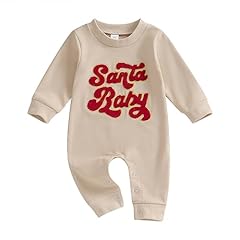 Khaki-my First Christmas Baby Outfit