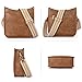 CLUCI Crossbody Bag Purses for Women 2Pcs Leather Hobo Handbag Wallet Set With 2Adjustable Guitar Strap Shoulder Handbag