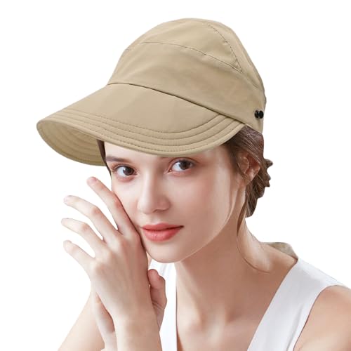 Sombreros de visera para mujer, protección UV ajustable, sombreros de visera para mujer, ropa de camping y accesorios para golf, correr, jardín, día festivo, natación, senderismo, viajes, béisbol