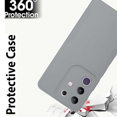 Image of Soft Flexible Back Cover Compatible with Vivo T4x 5G / iQOO Z10x 5G - Silicone Grey