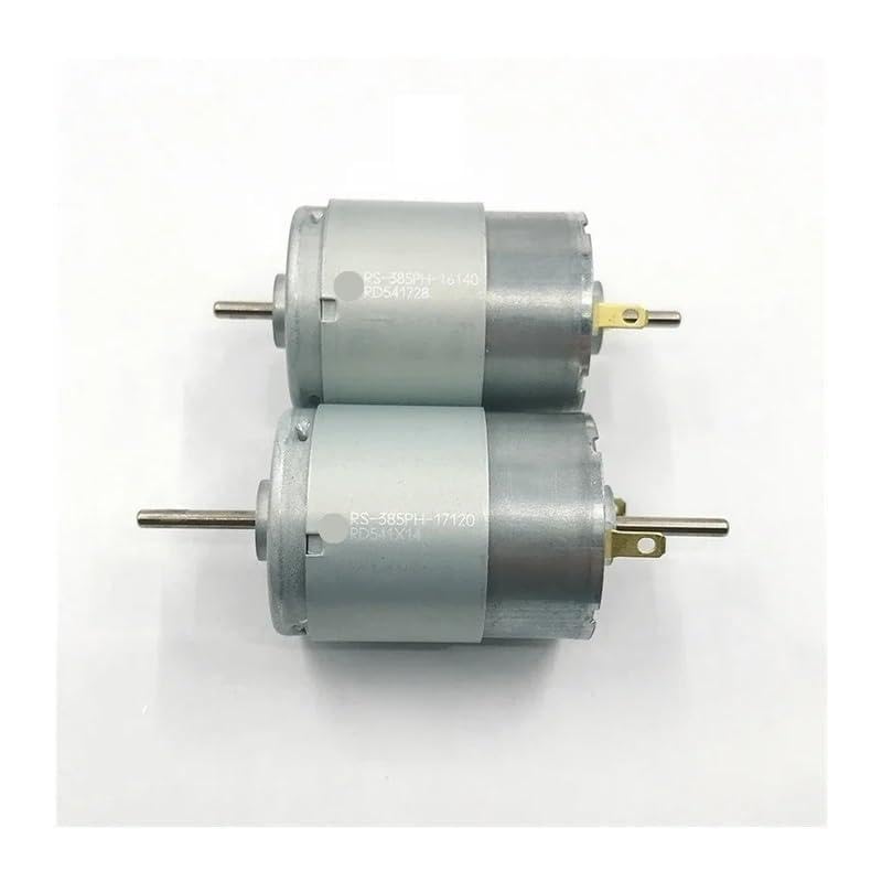 POWTAXBJGD RS-385PH-17120/16140 Electronic Starter DC12V 18V 24V 30V High Speed High Torque Dual Shaft(Khaki)