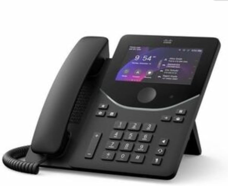 Cisco DP-9871 IP Phone - Corded - Corded/Cordless - Bluetooth, Wi-Fi - Desktop, Wall Mountable - Carbon Black - VoIP - 5