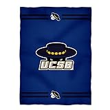 Vive La Fete College Blanket, Officially Licensed UC, Santa Barbara Gauchos, Warm & Lightweight Throw Measuring 40" X 58" from