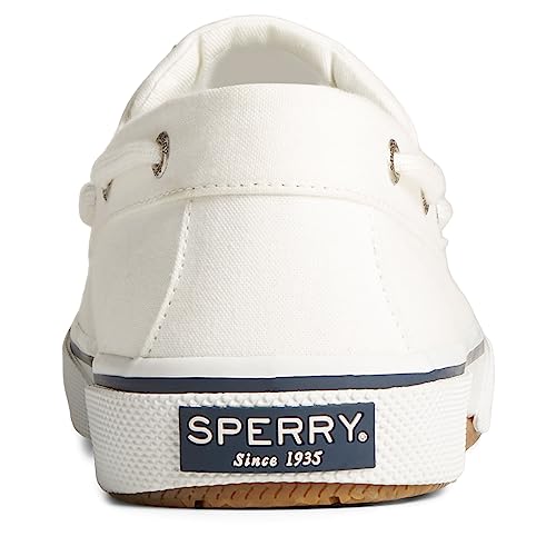 Sperry Men's Halyard 2-Eye Saltwashed White 8 D(M) US4