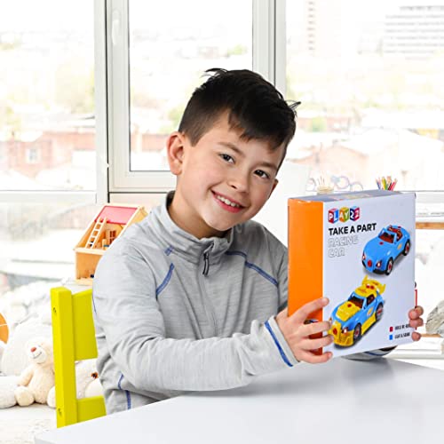 image for Play22 30 Pcs Take Apart Racing Car Toddler Toys Set - Build Your Own 