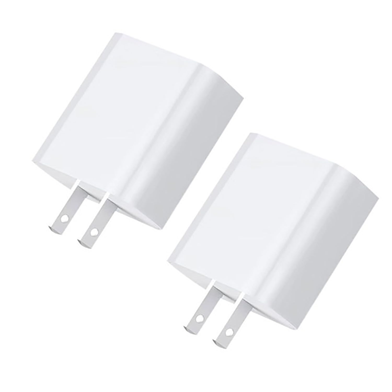 2 Pack USB C Wall Cube Charger - White