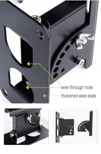 Image of Audiovan Heavy Duty GU40 Universal Surround Speaker Wall Mount Bracket Rotating Speaker Hanger Loading 40kgs