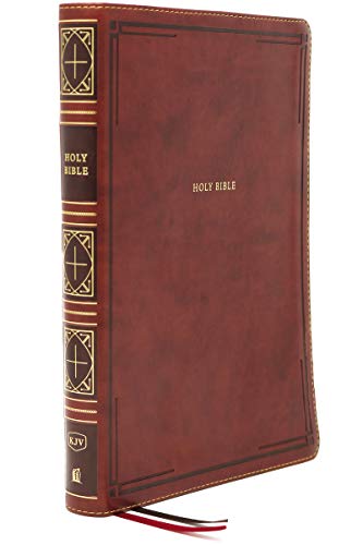 Kjv, Thinline Bible, Giant Print, Leathersoft, Brown, Red Letter Edition, Comfort Print: Holy Bible,