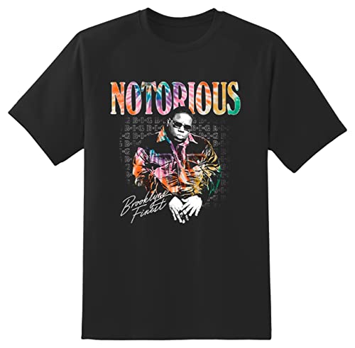 Image of Biggie Smalls Brooklyn's Finest Official Tee T-Shirt Mens Unisex (Large) Black