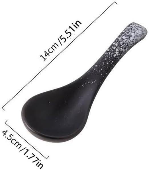 Spoons,soup spoons,Spoons for Cooking Kitchen Small Spoon Tableware Retro Spoon Long Handle Rice Spoon Ceramic Large Spoon Household Spoon Dinner Spoon Teaspoons(Blue)