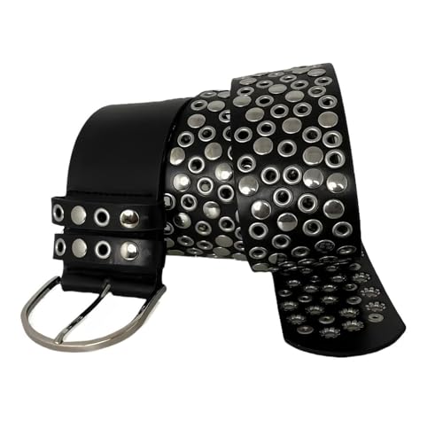Y2K Studded Belt For Women - Gothic Punk Rock Accessory | 2000s Streetwear | Leather Belt With Metal Studs3