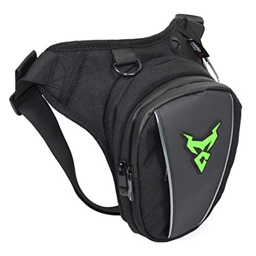 Hebetag Bolsa de cintura Oxford para motocicleta, para homens e mulheres, coxa, cintura, bumbum, quadril, bolsa de cinto, bolsa, bolsa para atividades ao ar livre, viagens, caminhadas, ciclismo,