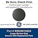GE WB29K10024 Genuine OEM Cooktop Large Burner Cap (Black) for GE Gas Ranges