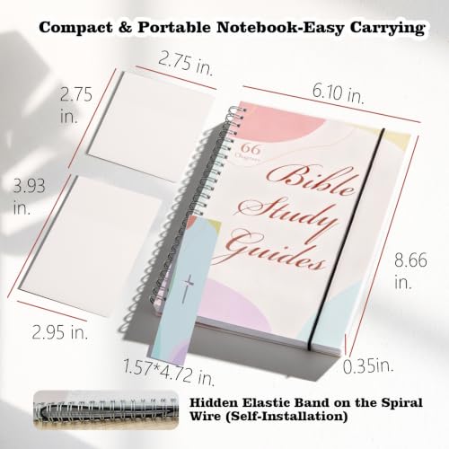 Image of 66 Books Bible Study Guide Journal Notebook Large Print Scripture Summaries