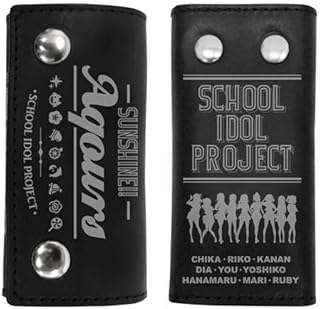 コスパ COSPA ラブライブ! サンシャイン!! Aqours 本革キーケース 10×5.3cm 牛革製