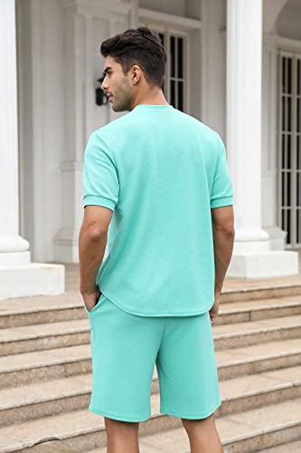 Survêtement décontracté homme ensemble jogging vert m - 5