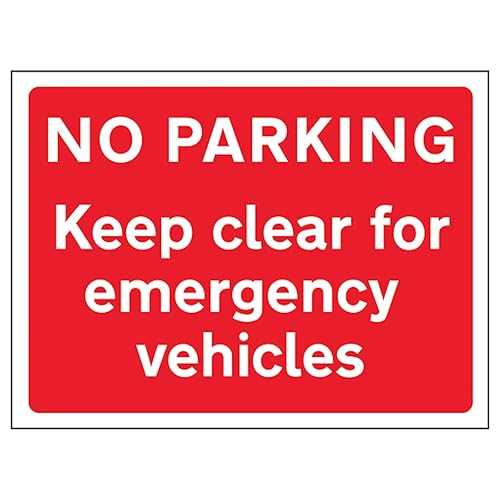 Panneau réfléchissant haute visibilité Keep Clear en aluminium
