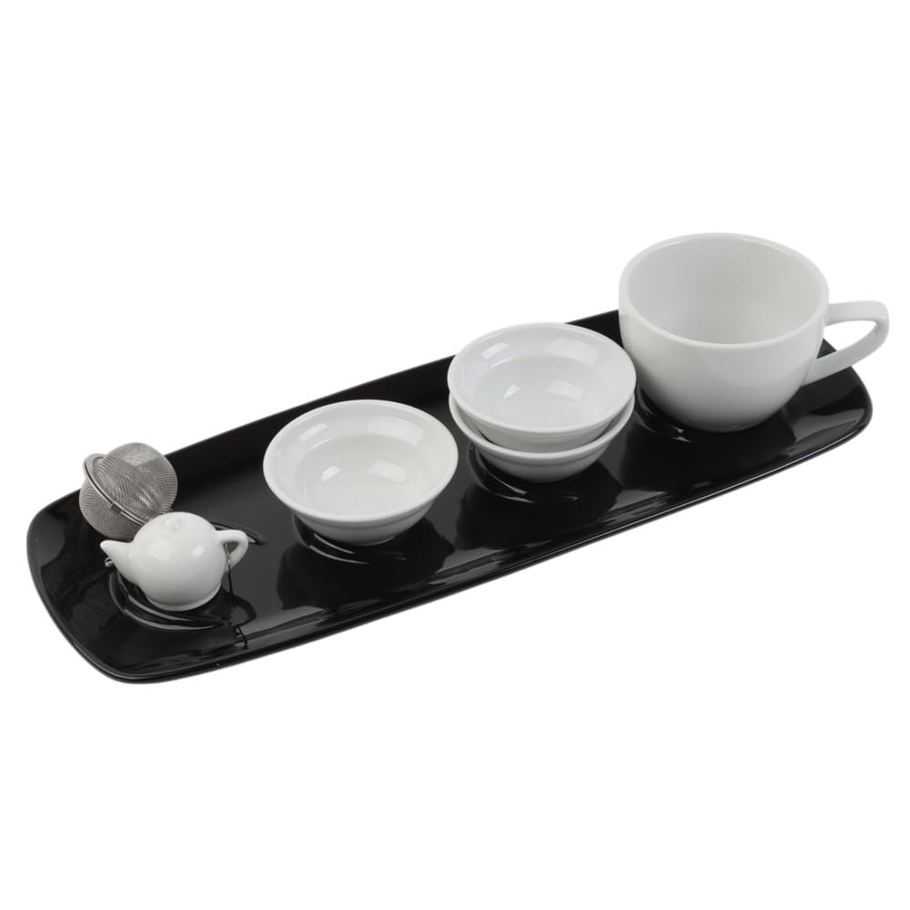 Holst Porzellan Juegos de vajilla, Porcelana, Blanco, tee-Melange 6-tlg. Conform 0,24 l