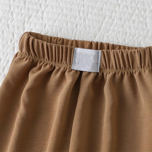 Kids Boys Girls Solid Color Leggings Stretchy Elastic Waist Sweatpants Soft Casual Light Joggers for Toddler Children2