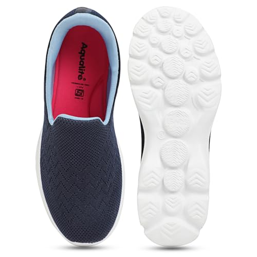 Image of Aqualite SKR-131 Premium Lightweight Casual Shoes with Comfort Cushion & Slip-On Dailywear Shoes for Women